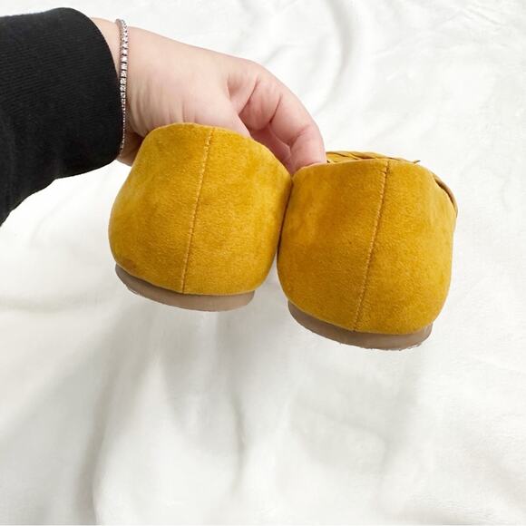 Torrid twist bow d’orsay flat yellow sandal size 12WW wide plus - Picture 4 of 11